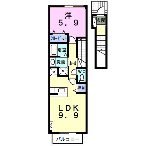 セントレアＡの間取り