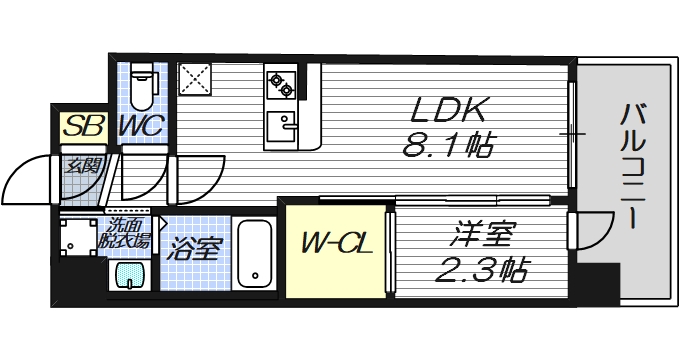 セレニテ十三ミラクの間取り