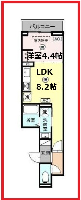 グラナーデ竹ノ塚の間取り