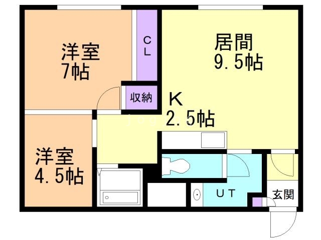 サザン麻生の間取り