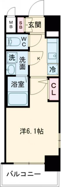 エスリード神戸兵庫駅マリーナスクエアの間取り