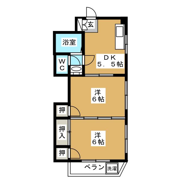 立石コーポの間取り