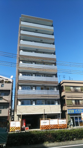 大阪市東住吉区鷹合のマンションの建物外観