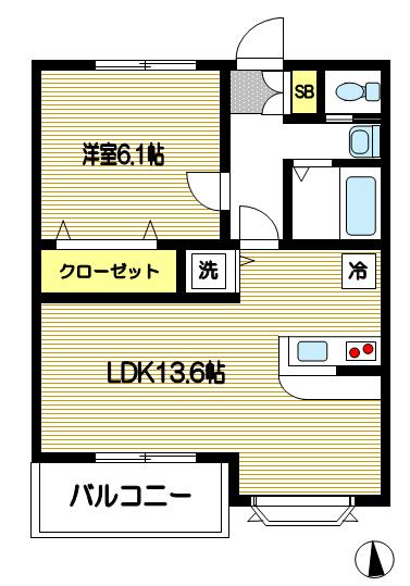 ウェルスコート弐番館の間取り