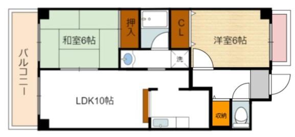 セルフィーユコート東館の間取り