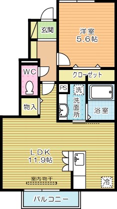 フラワーヒルズ藤の間取り