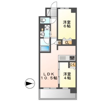 プレサンス　グラン　栄　THE　TOWERの間取り