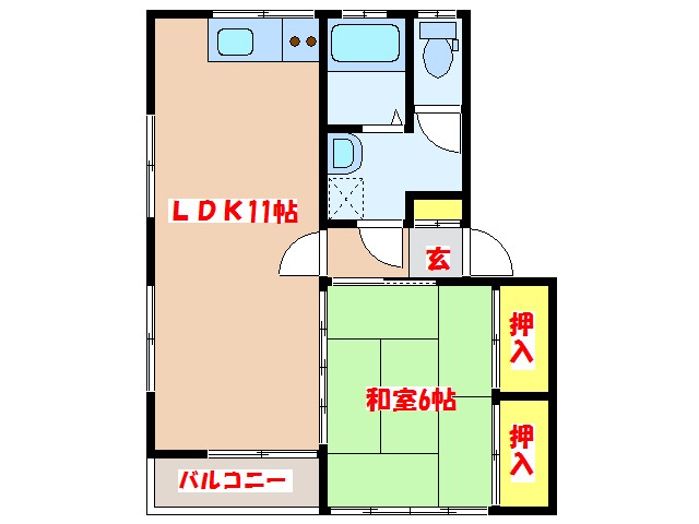 コーポサカエ　VIIIの間取り