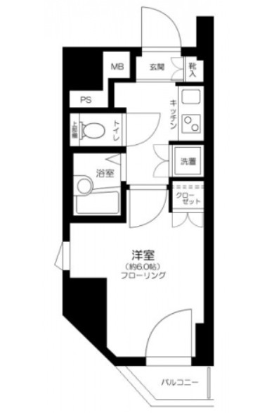 ファーストプレイス菊川の間取り写真