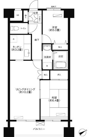 アーバンコート根岸の間取り写真