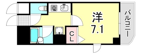 ＪＲ東海道本線 甲南山手駅 徒歩5分 4階建 築28年の間取り写真