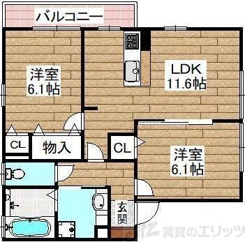 サンハイムの間取り写真