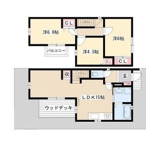 荒子1丁目貸家の間取り写真