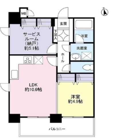 ガーラプレイス新宿御苑の間取り写真