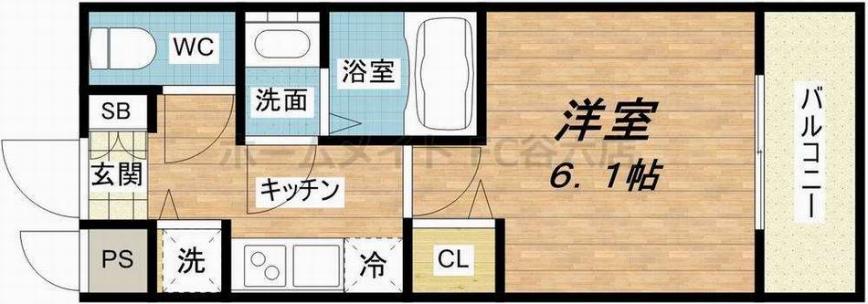 プレサンス上町台クレストの間取り