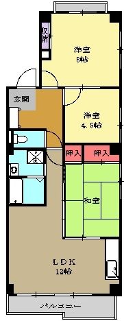 愛知県名古屋市名東区猪高台２（マンション）の賃貸物件の間取り