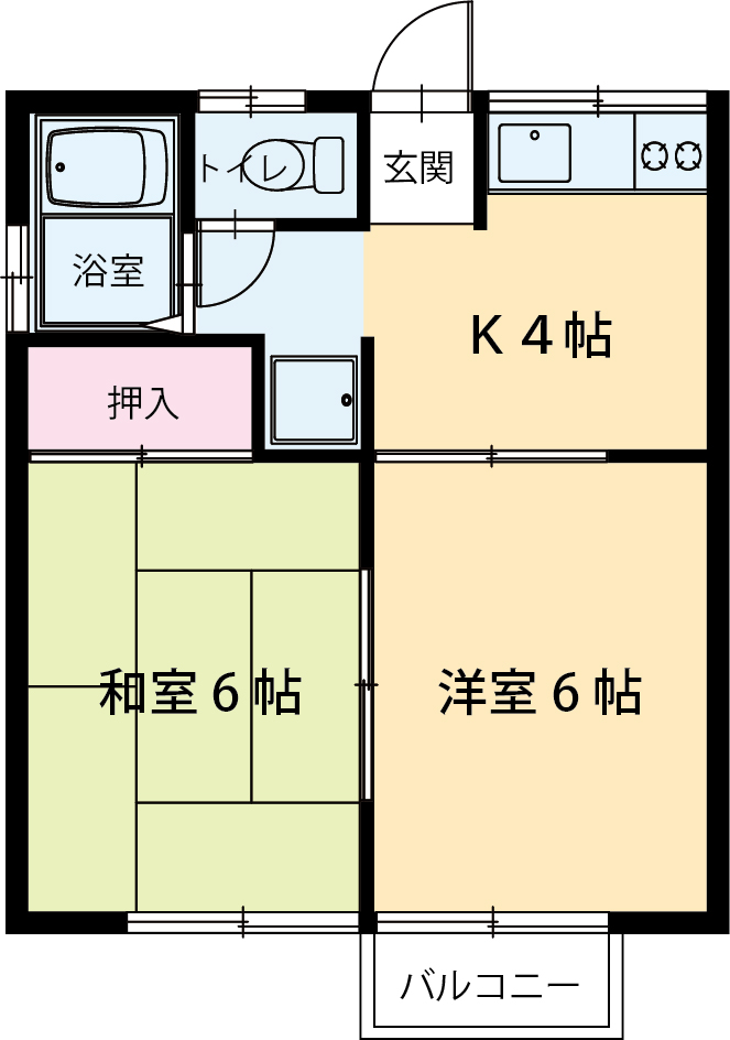 コーポラスSKの間取り