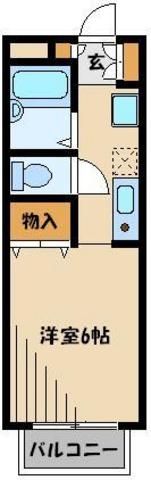 埼玉県さいたま市中央区上落合６（アパート）の賃貸物件の間取り