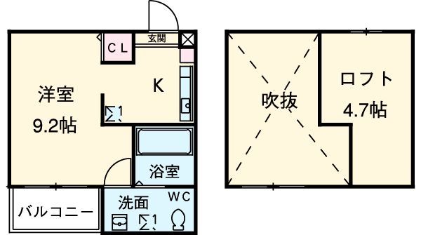 愛知県名古屋市中村区草薙町３（アパート）の賃貸物件の間取り