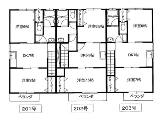 ハイツ戸頭の間取り