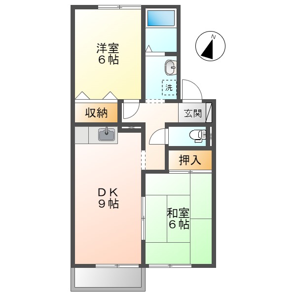 【セジュールＴ＆Ｋの間取り】