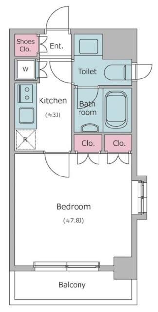 【文京区小石川のマンションの間取り】