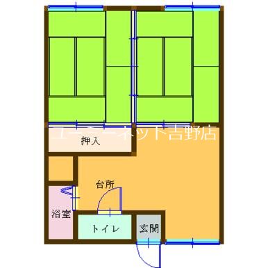 加治屋ハイツの間取り