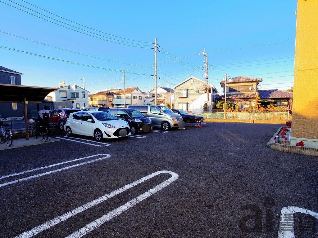 【カーサ・デ・エレーラの駐車場】