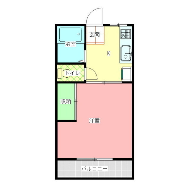 コーポ入野の間取り