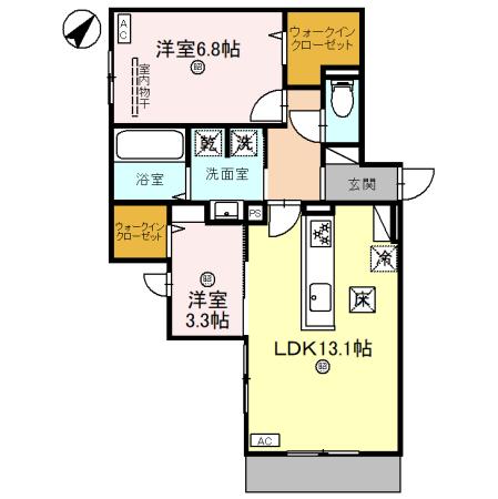 クラシスト清和園町の間取り