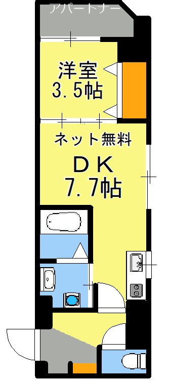 鹿児島市樋之口町のマンションの間取り