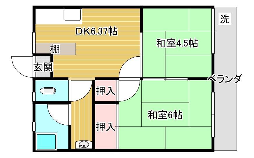 コーポうめもとの間取り