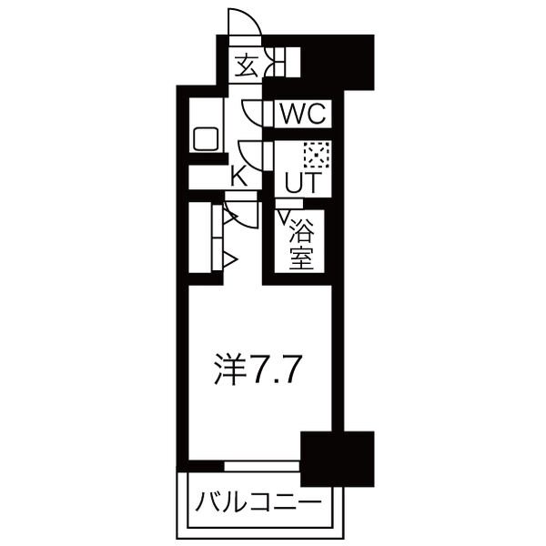 メイクス名駅太閤の間取り