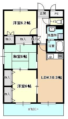 グランドゥール城西の間取り