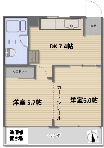 ハイツヤマゲンの間取り