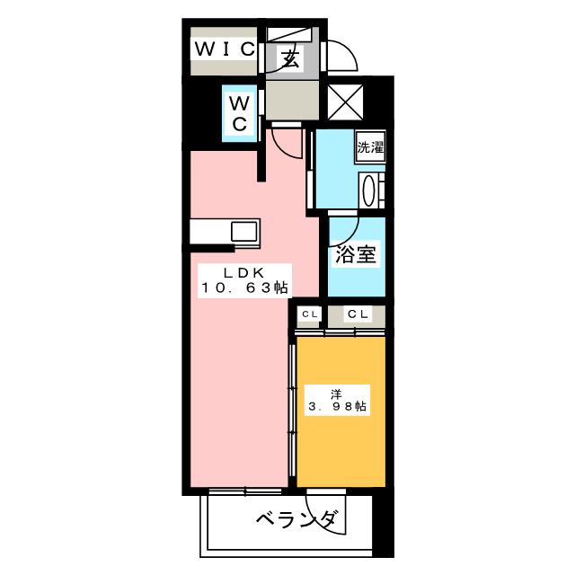 横浜市青葉区新石川のマンションの間取り