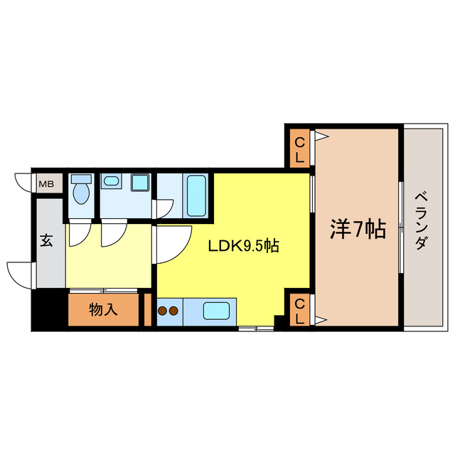 CITY　SPIRE浜大津駅前（旧名：ヴァンデュール浜大津駅前）の間取り