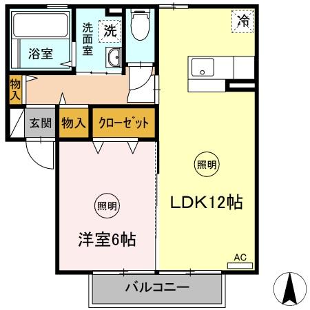 ルーチェ　Ｃ棟の間取り