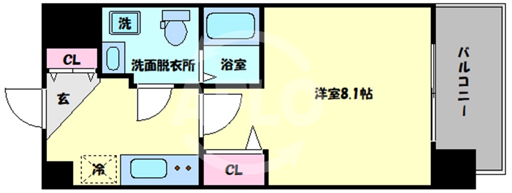 FDS WILL KOHAMAの間取り