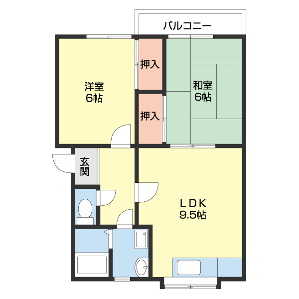 ファミリーばーべなIIの間取り