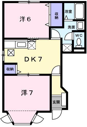 サンセ－ル　Iの間取り