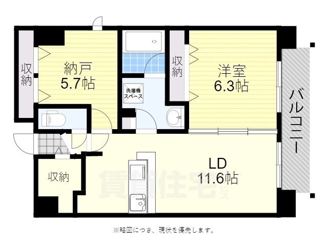 堺市堺区市之町東のマンションの間取り