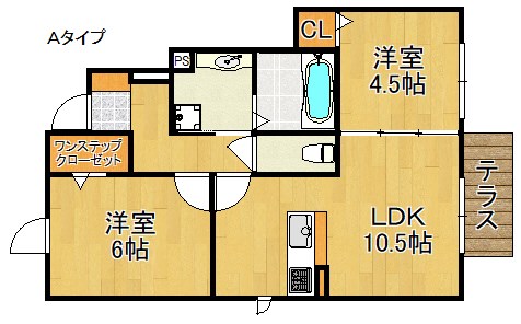 クレアC棟の間取り