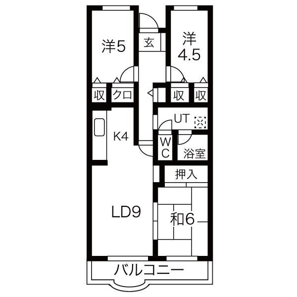 イングス南１３条の間取り