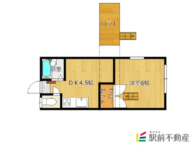 佐賀市南佐賀のアパートの間取り