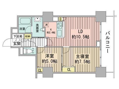 プライムアーバン札幌リバーフロントの間取り