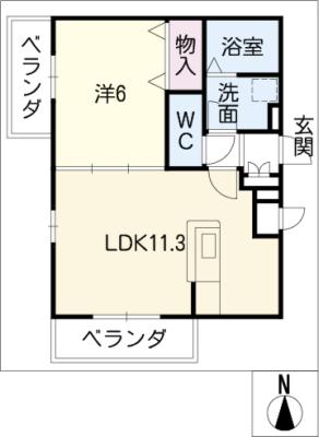 シャンプラン吹上の間取り