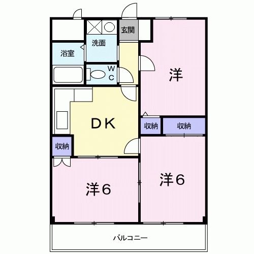 伊丹市中野西のマンションの間取り