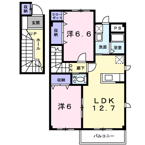 ノ－スコア北府IIの間取り