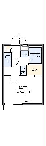 レオパレスきのした荘の間取り